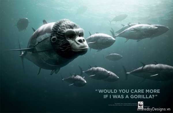 Quỹ bảo vệ động vật hoang dã- những ấn phẩm quảng cáo hài hước