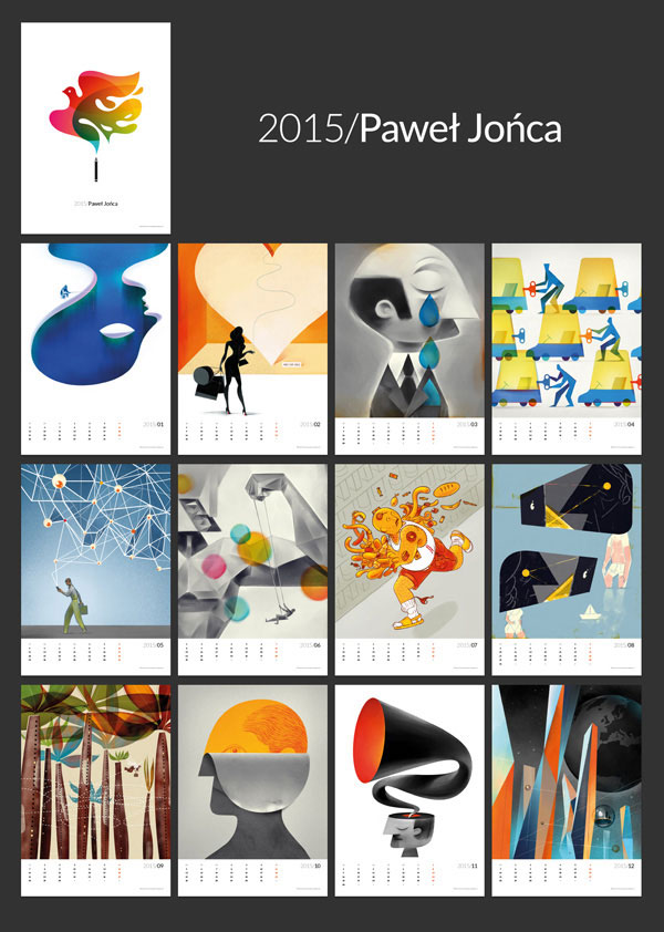  Paweł Jonca 2015 wall calendar Ideas