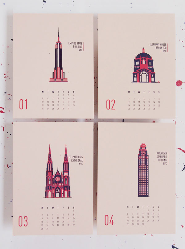 Buildings of New York City Wall Calendar 2015