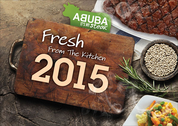 Abuba Steak 2015 Calendar Design