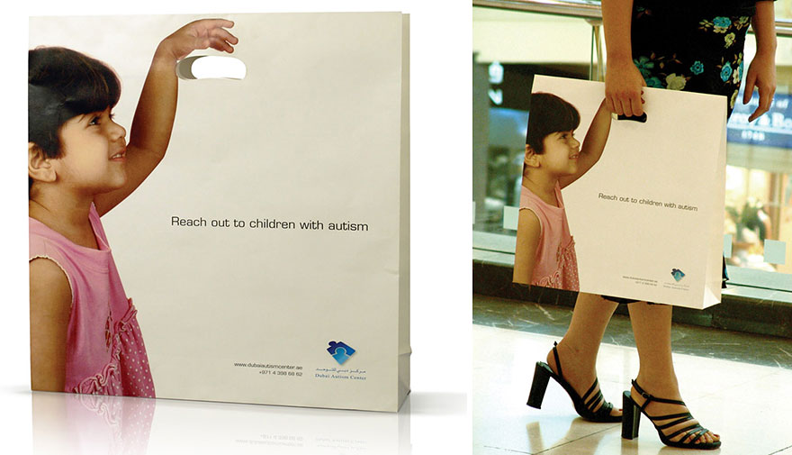 Thiết kế túi xách Dubai Autism Center: Helping Hand Bag