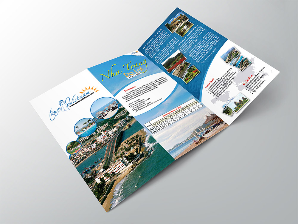 Thiết kế in ấn Brochure du lịch