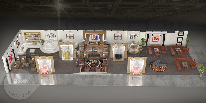 Booth hội chợ – Thanh Dũng Furniture