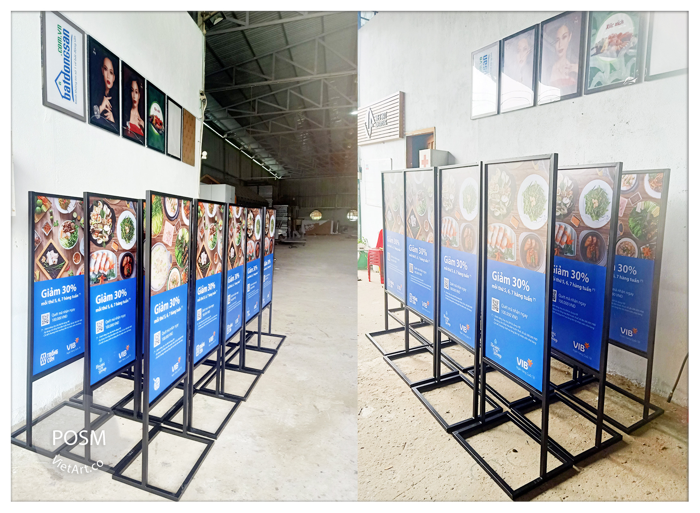 standee chân sắt