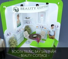 Booth trưng bày sản phẩm – Beauty Cottage