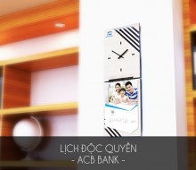 Lịch độc quyền – ACB bank