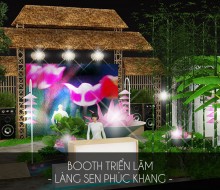 Gian hàng triển lãm Làng Sen Phúc Khang