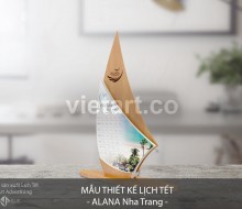 Mẫu thiết kế lịch tết ALANA Nha Trang
