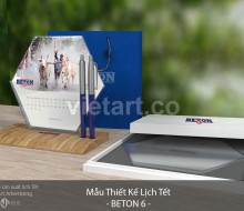 Mẫu thiết kế lịch Tết BETON 6