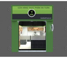 THIẾT KẾ THI CÔNG CỦA HÀNG THỰC PHẨM AN TOÀN GOOD EARTH FOOD