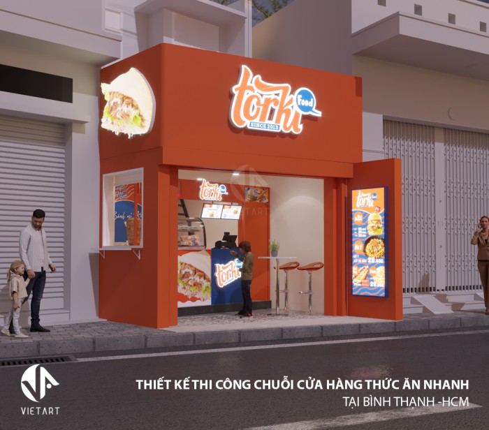 THIẾT KẾ THI CÔNG CHUỖI CỬA HÀNG THỨC ĂN NHANH TORKI