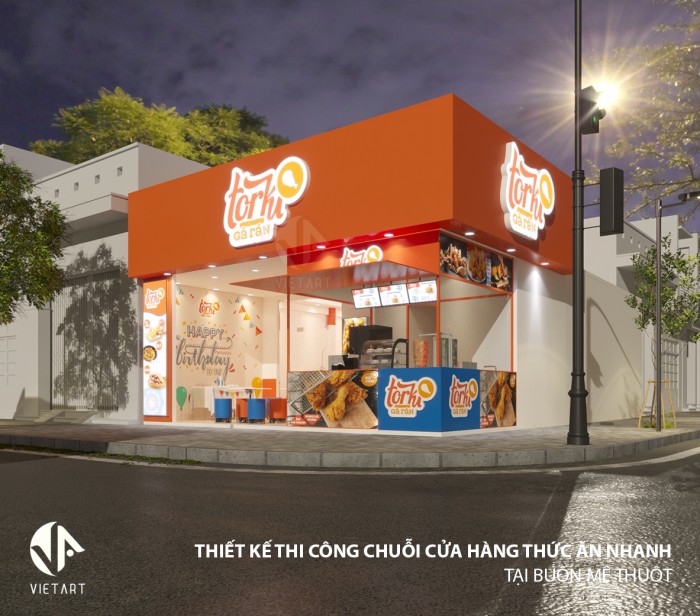 THIẾT KẾ THI CÔNG CHUỖI CỬA HÀNG THỨC ĂN NHANH TORKI