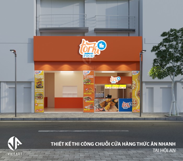 THIẾT KẾ THI CÔNG CHUỖI CỬA HÀNG THỨC ĂN NHANH TORKI
