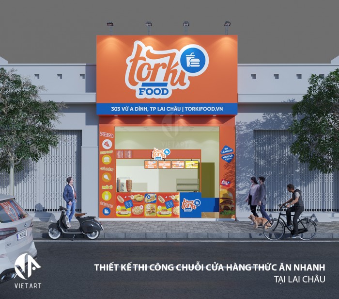 THIẾT KẾ THI CÔNG CHUỖI CỬA HÀNG THỨC ĂN NHANH TORKI