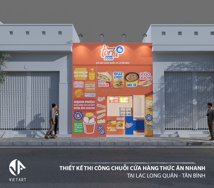 THIẾT KẾ THI CÔNG CHUỖI CỬA HÀNG THỨC ĂN NHANH TORKI